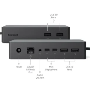 Microsoft Surface Pro 1661 Docking Station With UK plug Charger B Grade - Image 3